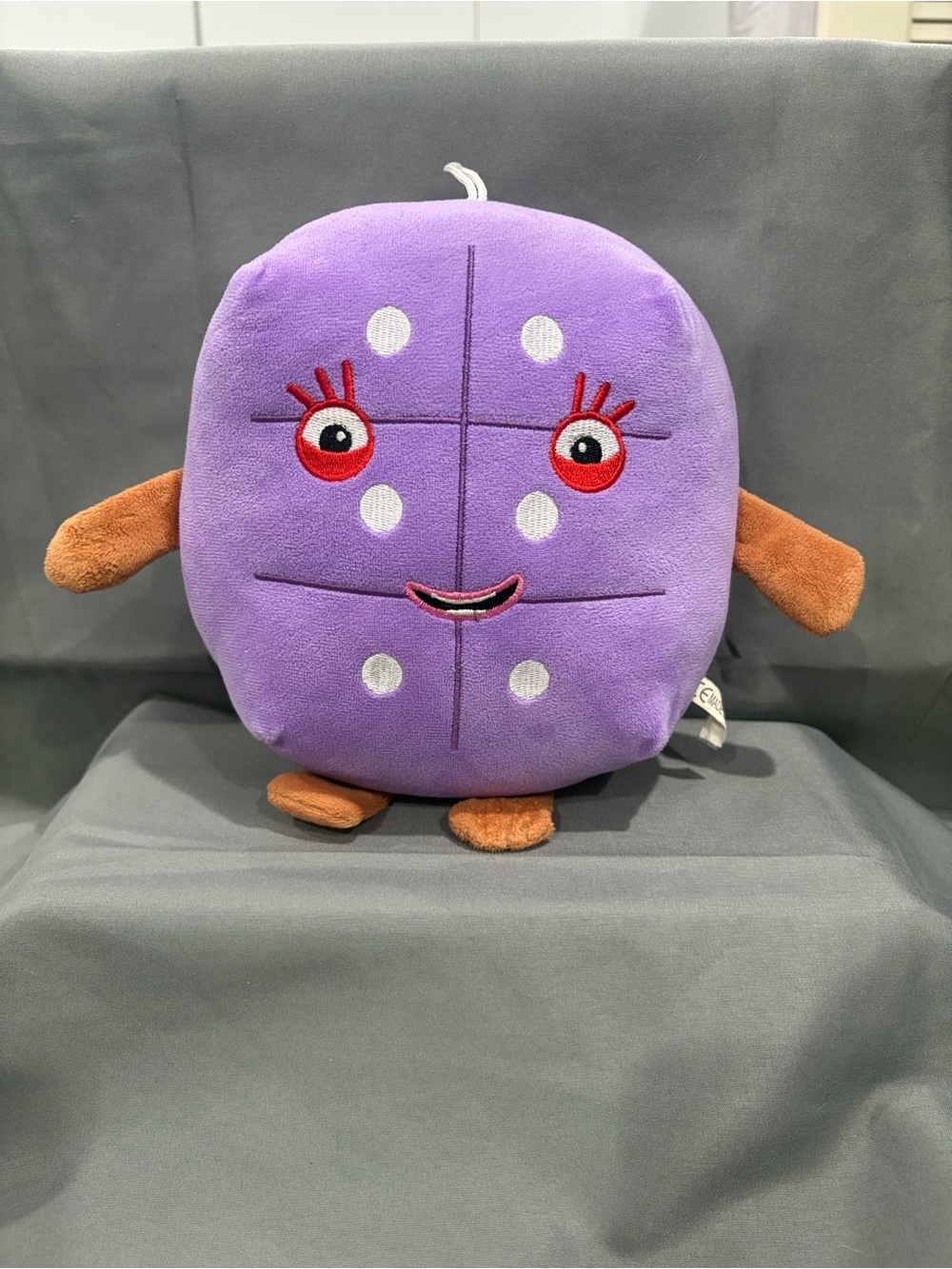 Hand2Mind Numberblock Six Plush Toy Purple